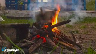 اجاق هیزمی خانه بومی ماتیشکا - سنگر - روسای شاقاجی